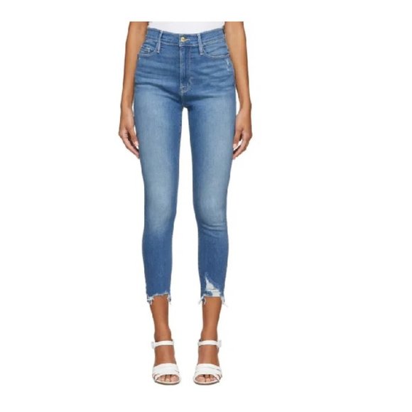 FRAME Ali High Rise Cigarette Skinny Jeans - Picture 3 of 13